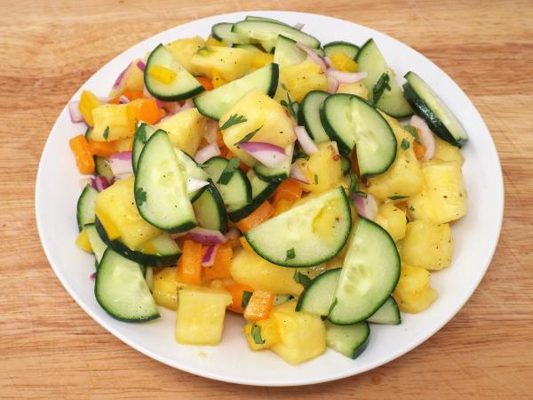 Pineapple and Cucumber Salad