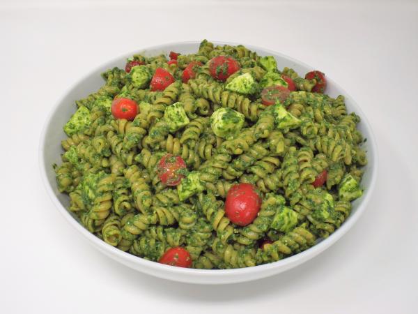 Spinach Pesto Pasta Salad