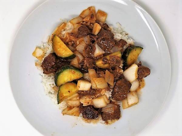 Beef and Cucumber Curry