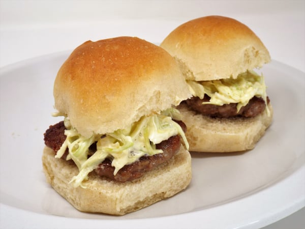 Asian Pork Sliders with Mango Slaw