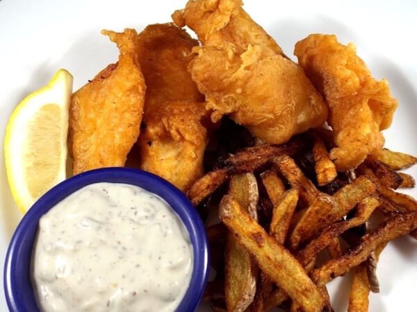 Dutch Oven Fish and Chips