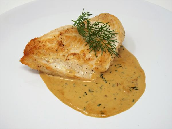 Chicken Breast with Dill Cream Sauce