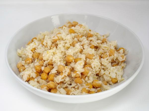 Chickpea and Lemon Rice Pilaf