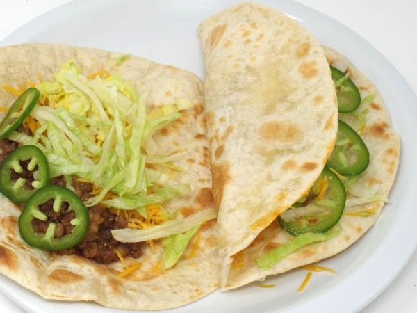 Ground Beef and Barley Soft Tacos