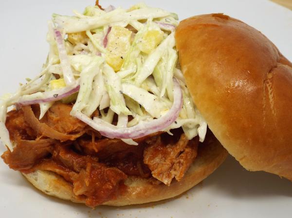 Hawaiian Pulled Pork with Pineapple Slaw