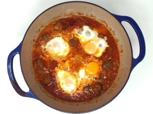Kefta Tagine with Poached Eggs