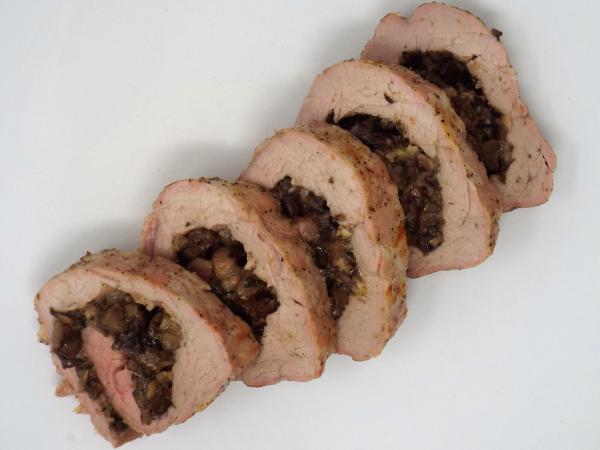 Mushroom Stuffed Pork Tenderloin