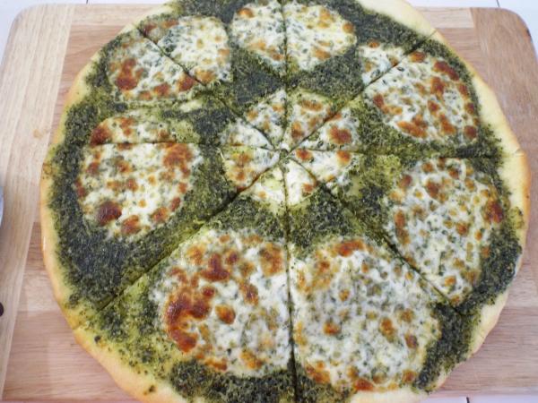 Pesto Provolone Pizza