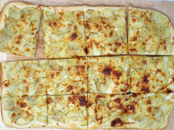 Homemade Roman-Style Potato Pizza recipe