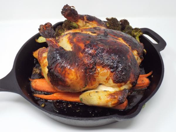 Garlic Herb Buttermilk Roast Chicken recipe