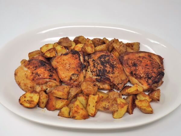 Roasted Chicken Thighs and Potatoes