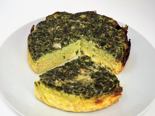Slow Cooker White Cheddar and Spinach Quiche