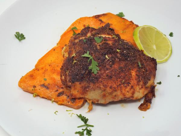 Smoky Chili-Lime Chicken with Sweet Potatoes