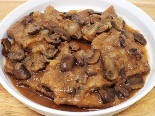 Swiss Steak with Mushrooms and Onions recipe