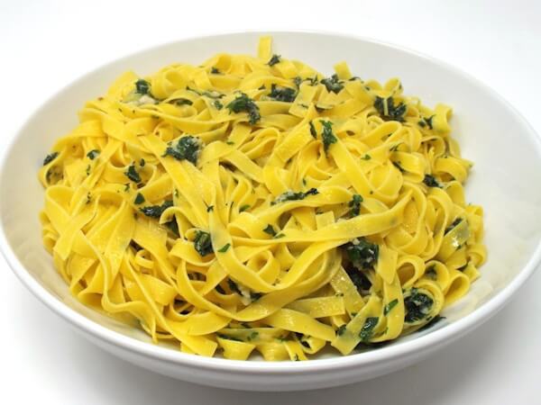 Tagliatelle with Sauteed Garlic and Parsley