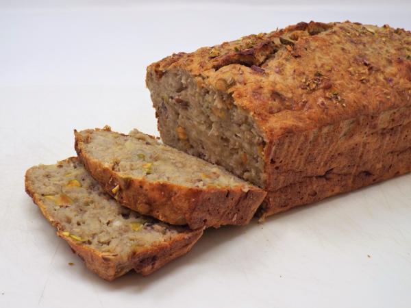 Banana and Pistachio Oat Bread