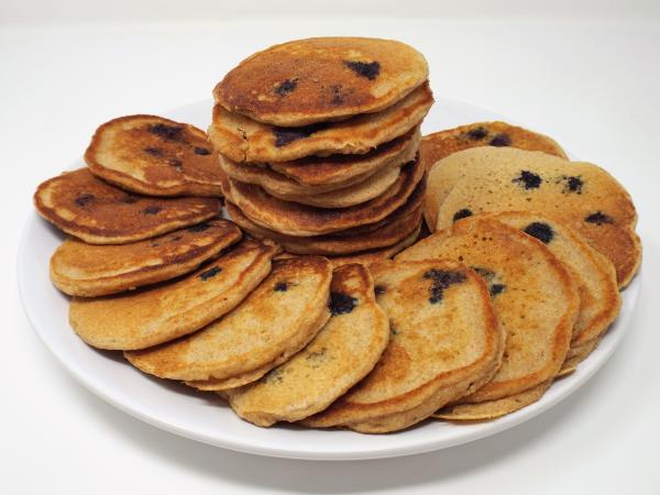 Whole Wheat Blueberry Buttermilk Pancakes