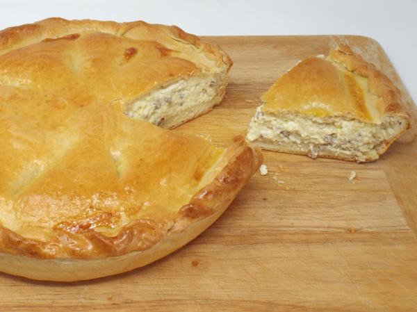 Italian Easter Pie with Homemade Sausage