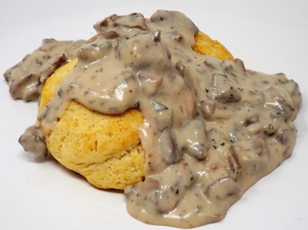 Vegetarian Biscuits and Gravy