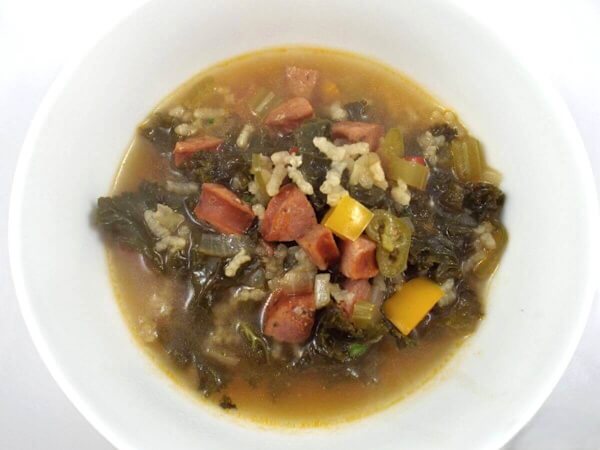 Easy Andouille Sausage and Kale Soup