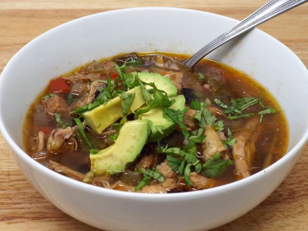 Slow Cooker Chicken and Black Bean Soup