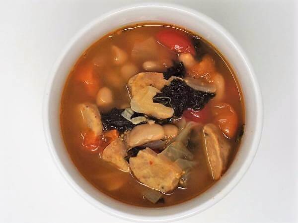 Beans and Greens Soup with Chicken Sausage