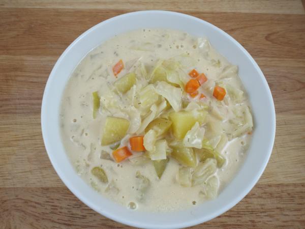 Creamy Cabbage and Potato Soup