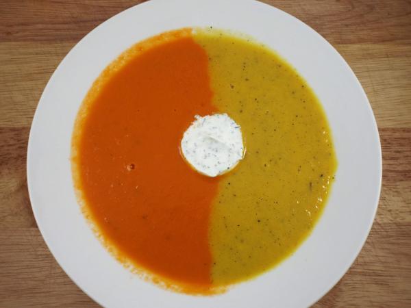 Fancy Pants Tomato & Yellow Pepper Soup