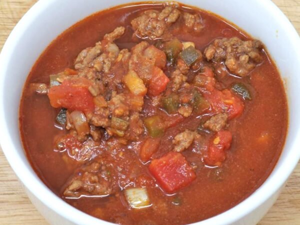 Simple Spicy Slow Cooker Chili