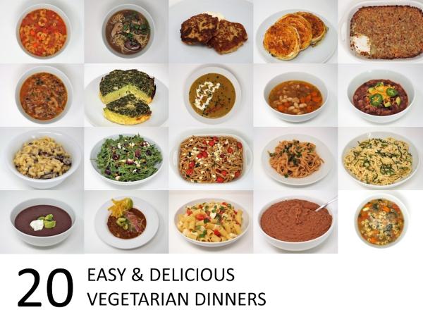 20 Easy and Delicious Vegetarian Dinners