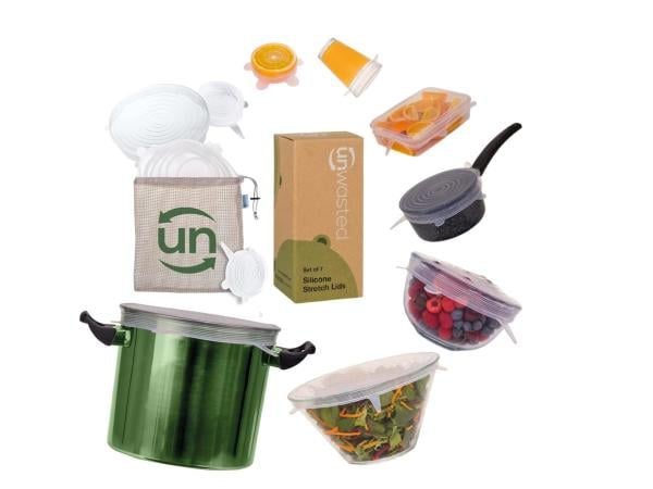 Unwasted Reusable Silicone Lids