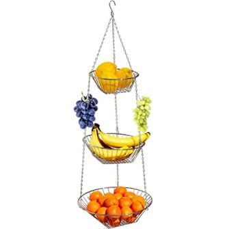 DecoBros 3-Tier Hanging Fruit Basket