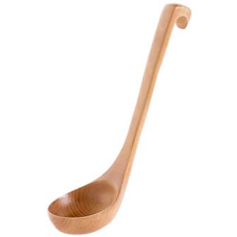 wooden soup ladle